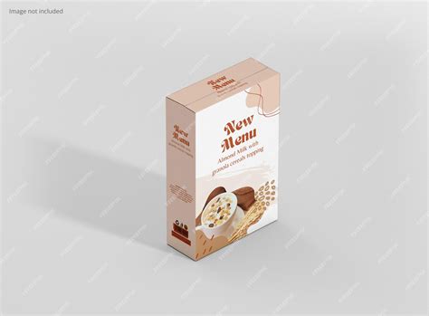 Premium PSD | Cereal box mockup