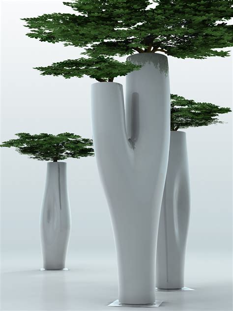 Missed Tree Ii Vaso Per Fiori Nero Opaco By Serralunga Made In Design