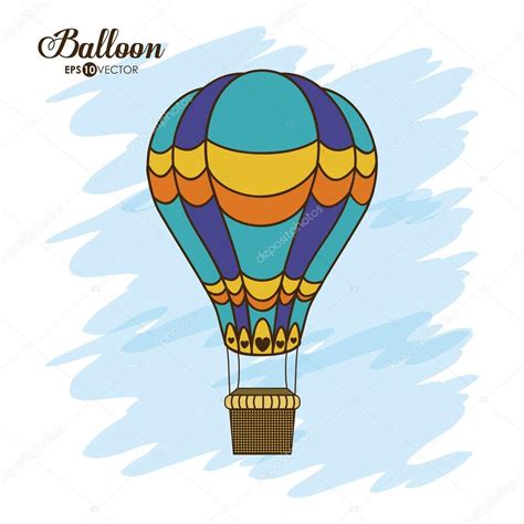 Hot Air Balloon Design Stock Vector Image By Grgroupstock