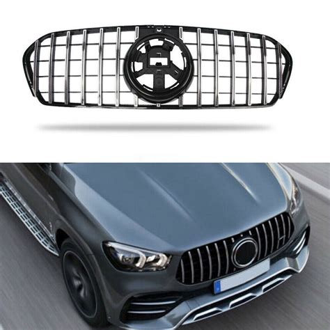 Fits For Mercedes Benz GLE Coupe 2021 2022 Front Grille Mesh Grill Bar