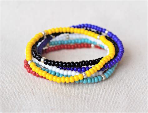 Seed Bead Anklets Choose Color Beaded Beach Anklet Boho Etsy