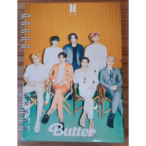 Caderno Personalizado K POP BTS ARMY BUTTER VERDE CAPA DURA 90