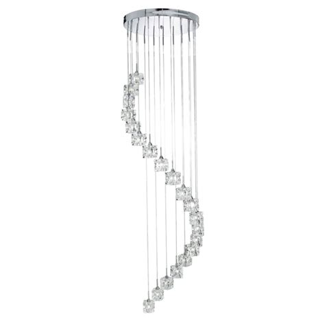 Ice Cube Led Lights Multi Drop Pendant Light In Chrome Furniture