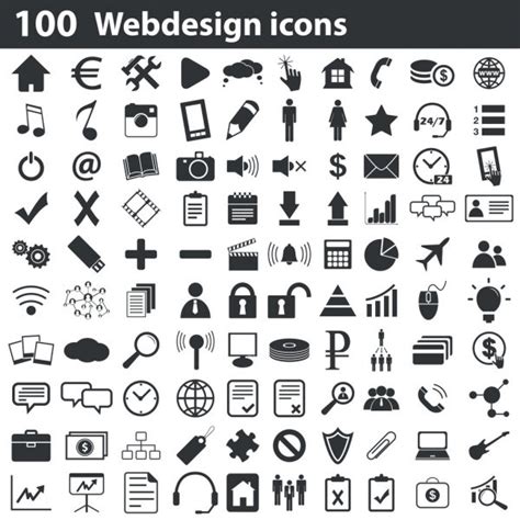 Universal Web Icons Set Stock Vector Strejman 22234509