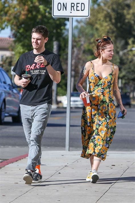 Halsey And Evan Peters At Starbucks In Burbank 05 Gotceleb