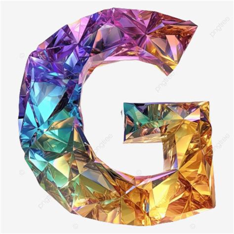 Alfabeto Ingl S G Escrito Hermoso Diamante De Color Png Dibujos