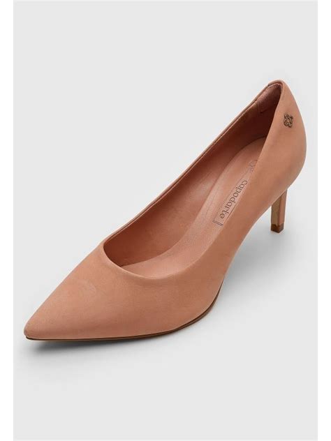 Scarpin Capodarte Cl Ssico Nobuck Nude