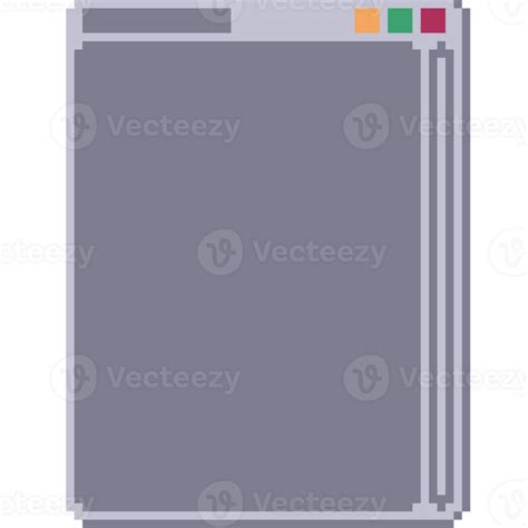 Vertical Window Ui Pixel Art 48106041 Png