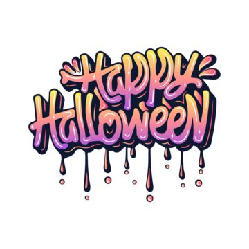 Halloween Graffiti Lettering Vector Halloween Graffiti Lettering Png