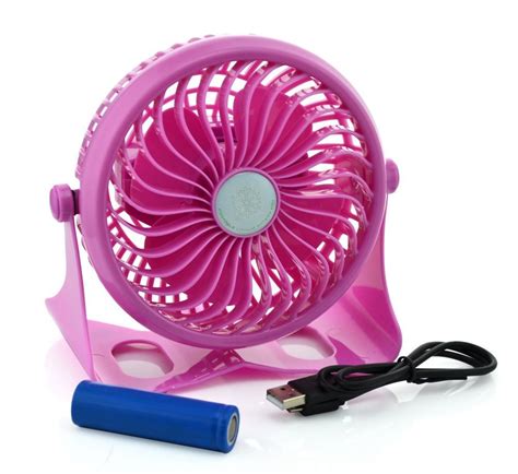 Momoday Degree Adjustable Wireless Rechargeable Desk Fan Mini