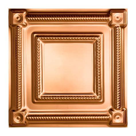 Copper Ceiling Tiles Ceilings The Home Depot