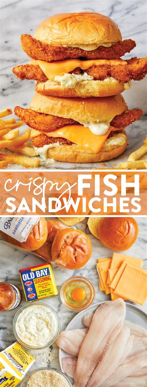 Crispy fish sandwiches - damn delicious - Karinokada