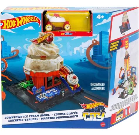 Hot Wheels City Pista De Coches Con Lanzador Surtido Armable Meses Sin Inter S