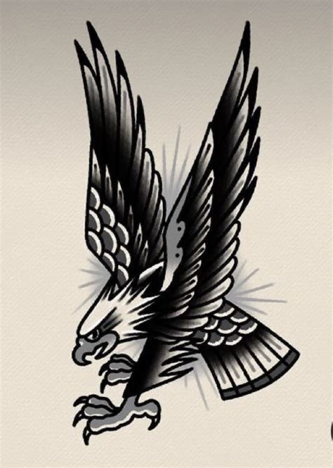 Traditional Eagle Tattoo Traditional Tattoo Design Traditional Ink