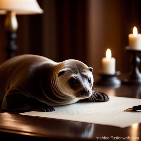 Seal Signing Document | Stable Diffusion Online