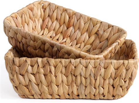 Amazon Small Wicker Baskets For Organizing 2 Pack Wicker Storage