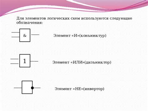 Логические схемы