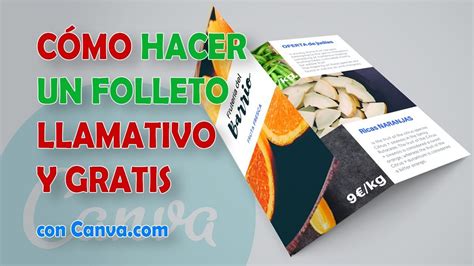 Cómo hacer un FOLLETO atractivo de forma fácil sencilla y gratis en