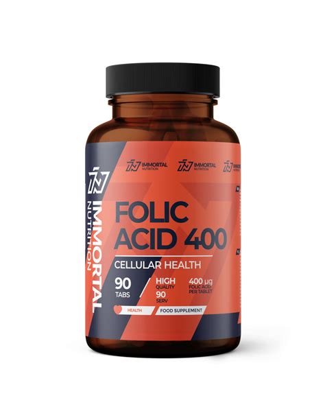 Immortal Folic Acid Kwas Foliowy 400UG 90 Tab