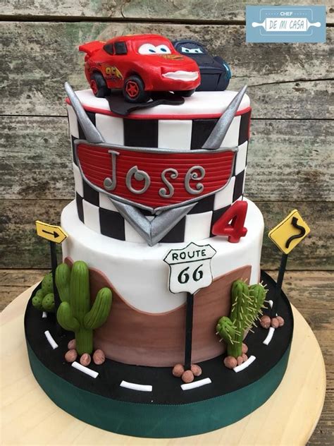 Tarta Cars Con Rayo Mcqueen 🚘 Y Jackson Storm 🚙 Chef De Mi Casa Pastel De Mcqueen Torta De