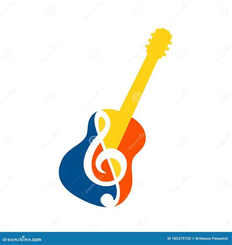 Guitar Logo Cartoon Vector 163859115