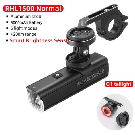 Rockbros Lm Bicycle Light Gopro Mount Holder Usb Type C