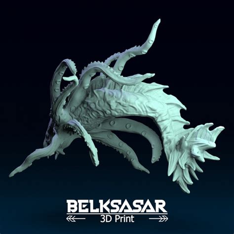 3d Printable Aboleth In Dynamic Pose By Belksasar