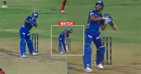 Watch Mumbai Indians Tilak Varma Hits Ms Dhoni Like Helicopter Shot