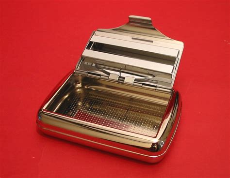 The Owl And The Pussy Cat Chrome Tobacco Tin Trinket Box Etsy