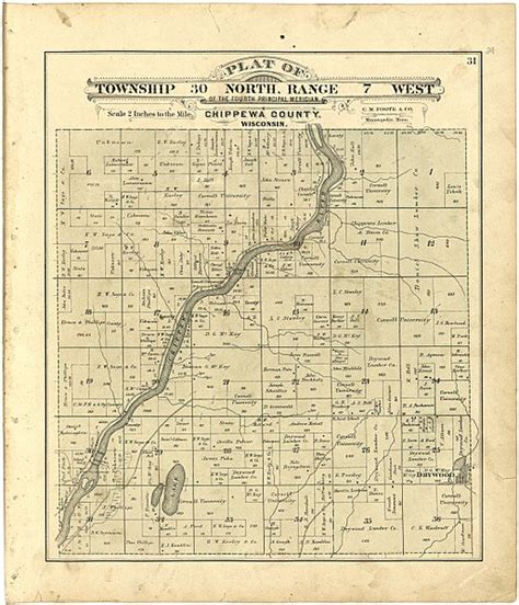 Chippewa County Wisconsin Plat Map - CountiesMap.com