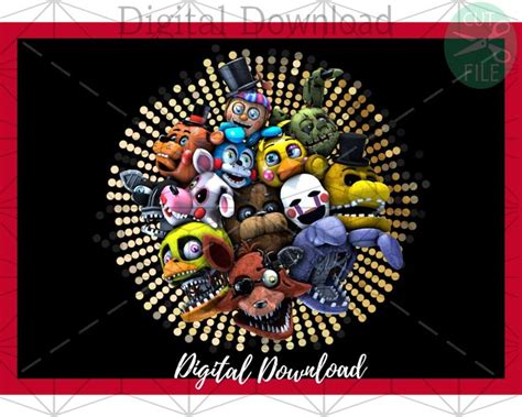 Fnaf Five Nights At Freddy'S Png, Sublimation, Clip Art, Waterslide ...