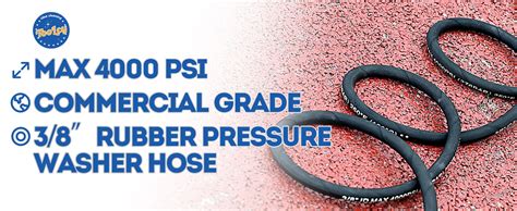 Amazon Toolcy Pressure Washer Hose Ft Hot And Cold Water