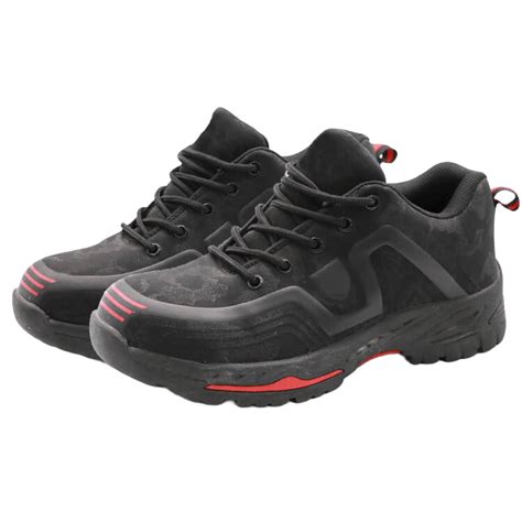 Black Safety Steel Toe Shoes Kevlar Insole Eternity Safety