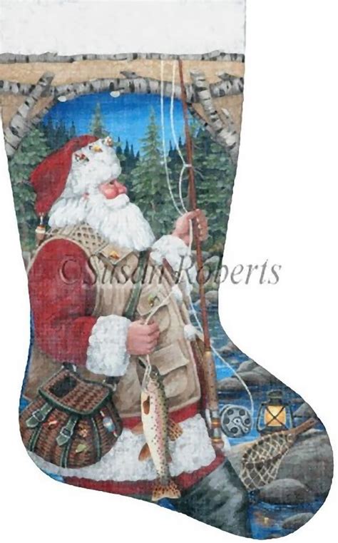 Needlepoint Handpainted Liz Goodrick Dillon Christmas Stocking Etsy