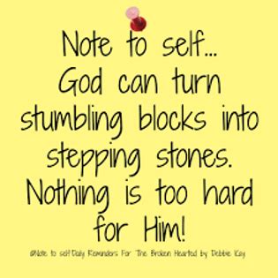 Stumbling Block Or Stepping Stone