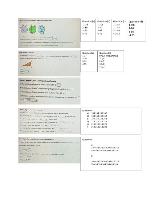 [Solved] Properties of Circles (Inscribed Angle , Tangent -Chord a, and ... 