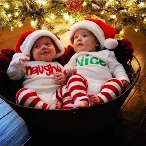 How Cute Twin Christmas Pictures Baby Christmas Photos Twin