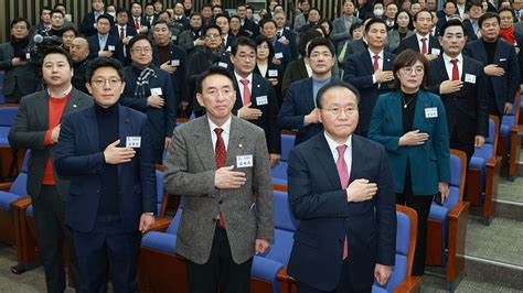 국민의힘 상임고문단 회의한동훈 비대위원장 인선 논의