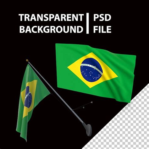 Brasil Bandera Png Archivo Psd Premium