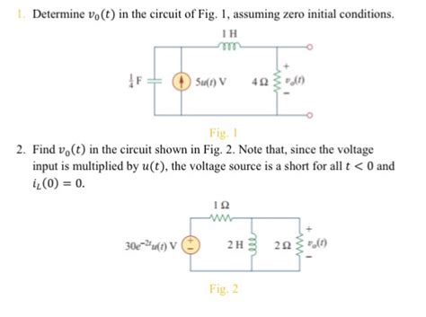 Solved Determine Vo T In The Circuit Of Fig Assuming Chegg