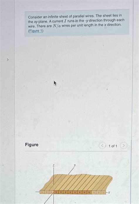 Solved Consider An Infinite Sheet Of Parallel Wires The