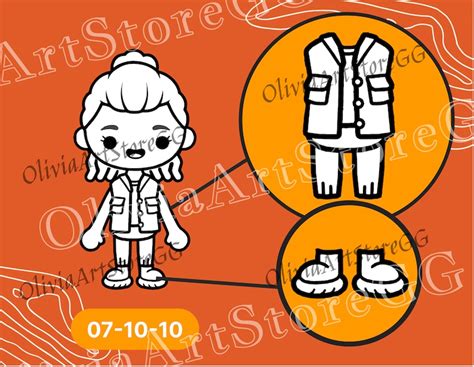 Toca Boca Svg File Toca Boca Character Customize Doll Toca Etsy