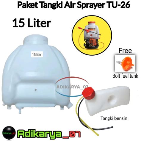 Paket Tangki Air Sprayer Tu Tabung Sprayer Tu Wz Liter