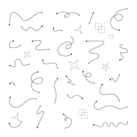 Premium Vector Hand Drawn Vector Arrow Icon Set