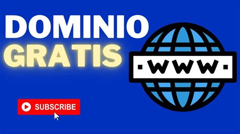 Crear Dominio Gratis Para Pagina Web Youtube