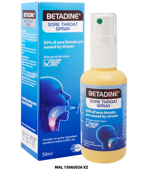 Betadine Sore Throat Spray 50ml