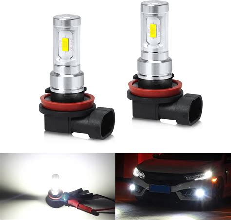 Ccautovie Car Led Fog Light Bulbs H H Daytime Runing Lights Drl W