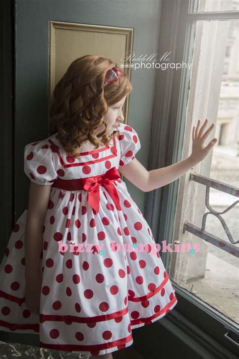 Shirley Temple Costume Dress Red And White Polka Dot