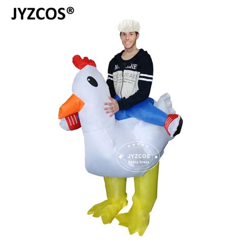 Jyzcos Purim Halloween Airblown Inflatable Chicken Costume Adult