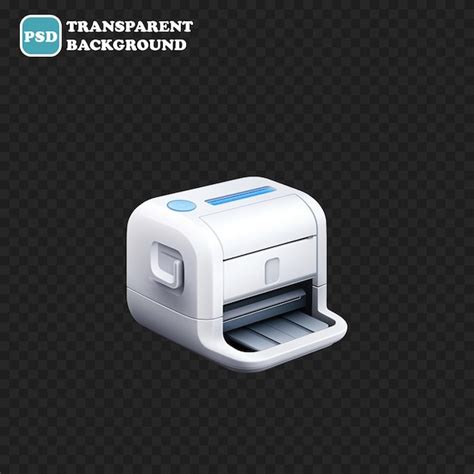 Premium PSD Printer Icon Isolated 3d Render Illustration